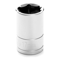 Performance Tool Chrome Socket, 1/2" Drive, 17mm, 6 Point, Shallow W32217